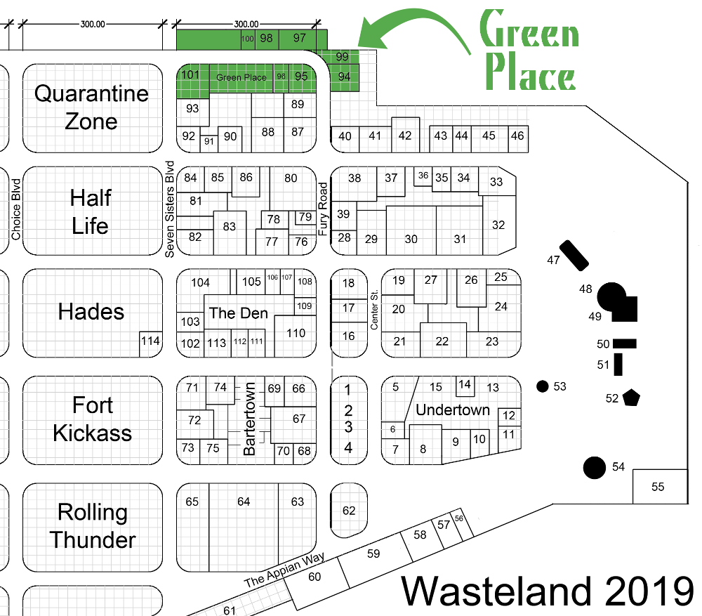 The Green Place on the 2019 Wasteland Weekend map